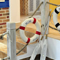 Miniatyrbilde 4 av 8: Velkommen ombord Nautical Life Lifebuoy Ring Boat Wall Hanging Ho Blue 35cm