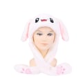 Miniatyrbilde 4 av 5: Kvinners Movable Bunny Ears Hats With Lights Girls Winter Plysj blue D