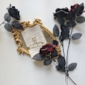 Miniatyrbillede 3 af 5: Gothic Black Rose kunstige blomster Simuleringsblomster Valenti Red one size