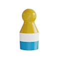 Miniatyrbillede 1 af 8: Solcreme Roller Applikator med Dyreform Roll On Svampeapplikator Blue Round