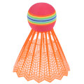 Miniatyrbillede 5 af 8: 12 STK Badminton EVA Regnbuekuglehoved Nylon Badmintonfjer Random Color 12Pcs