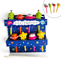 Pikkukuva 5 / 8: Sarjakuva Fruit Fork Toothpicks ja Animal Selection Mini Lunch B Multicolor 8PCS