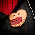 Miniatyrbilde 3 av 8: En klem fra mitt hjerte til deg Håndlagde treskjæringer Loving Heart A3 one size