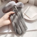 Miniatyrbilde 1 av 8: Motehansker Høst Vinter e Furry Warm Votter Full Fing Fleec A2 onesize