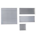 Miniatyrbilde 5 av 5: Ekstrudert aluminiumskjøler for høyeffekt LED IC Chip Cooler Ra Silver 100×100×18mm