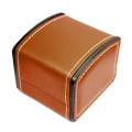 Miniatyrbilde 8 av 8: Bærbar klokkeboks PU-skinnurkasse Organizer Oppbevaringsholder Red one size