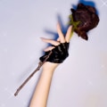 Miniatyrbilde 3 av 8: Pu Lær fingerløs hanske For Goth Punk Rock Lolita Harajuku Wine red One Size