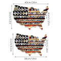 Pikkukuva 8 / 8: Wood America US Flag Challenge Coin Display Yhdysvaltain Sotilaskolikot A2