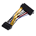 Miniatyrbillede 2 af 5: 24Pin 24P til 14Pin ATX strømforsyningsledning adapterkabel til ibm Black one size