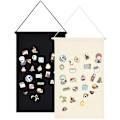Miniatyrbillede 2 af 8: Badge Opbevaring Display Klud Hængende Flag Broche Board Badge Org Black one size