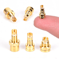 Miniatyrbillede 2 af 5: 5 stk. MMCX hun-loddetrådsstik PCB-monteringsstift IE800 gør det selv o Bronze 10.5x4.37mm