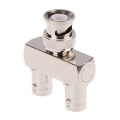Miniatyrbillede 4 af 5: 1 stk BNC hanstik til 2X BNC hunstik Y splitter RF adapter one  size
