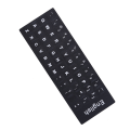 Miniatyrbilde 1 av 5: Engelske tastaturerstatningsklistremerker hvitt på svart Enhver PC Com Black Bold