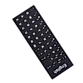 Miniatyrbillede 1 af 5: Engelske tastaturerstatningsmærkater hvid på sort Enhver PC Com Black 2pcs