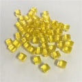 Miniatyrbilde 1 av 8: 50 stk/sett 8mm klar kube Fargerik krystall firkantet hjørne Transpa Yellow 50pcs