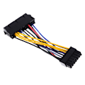 Miniatyrbillede 1 af 5: 24Pin 24P til 14Pin ATX strømforsyningsledning adapterkabel til ibm Black one size