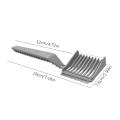 Miniatyrbild 8 av 8: Frisör Hårting Böjd Positionering Kam Styling Hårklippare C Gray onesize