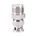 Miniatyrbilde 4 av 5: BNC hannplugg til SO239 UHF PL-259 Jack RF hun koaksialadapter Gold