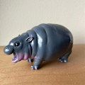 Miniatyrbilde 3 av 8: Moo Deng Leketoy|Moo Deng Flodhest Black