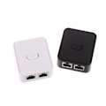 Miniatyrbillede 5 af 8: 2 Port Gigabit Netværksswitch RJ45 CAT 5/6 LAN HUB Netværksswitch Black one size