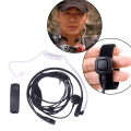 Pikkukuva 2 / 5: Kurkkumikrofoni kuulokemikrofoni Finger PTT varten Baofeng UV5R 888s Ra Black one size
