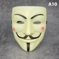 Miniatyrbilde 1 av 7: Vendetta Hacker Mask Anonym julefestgave til voksen K A10 one size