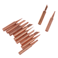 Miniatyrbillede 6 af 8: 5/6 stk rent kobber 900M-T loddejernsspids Blyfri loddespids 6PC 6PC