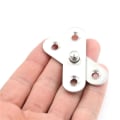 Miniatyrbillede 5 af 5: Ny 56 mm L hardware rustfrit stål 360 graders roterende dør Pi Silver one size