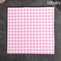 100 st Smörpapper Fodral Smörgåspapper 7 Färger pink 100pcs