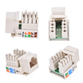 Miniatyrbilde 1 av 5: Cat5 RJ45 Punch Down Keystone Jack CAT5 Network Ethernet RJ45 W White One Size