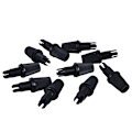 Miniatyrbilde 1 av 5: 10 STK Kabelklemme Trådledning Grep Klut Pendellampe Sokkel Black 2.6X0.9