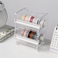 Miniatyrbilde 3 av 5: Masking Tape ter Washi Tape Storage Organizer ter Office Tape D clear onesize