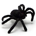Miniatyrbillede 5 af 7: 5 stk. Fleksible Plast Simulation Edderkopper Sort Joke Prank Legetøj Ha Black