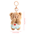 Pikkukuva 6 / 7: e Butter Bear Pehmolelu Lelun Avainnauha Laukku Riippuva Brown ONE SIZE