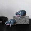 Miniatyrbilde 6 av 8: Moo Deng Leketoy|Moo Deng Flodhest Black