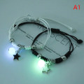 Pikkukuva 1 / 8: 1Pari Luminous Star Moon Cat Rannekoru Pariskunta Charm Käsintehty Adj A1 One size