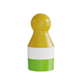 Miniatyrbillede 1 af 8: Solcreme Roller Applikator med Dyreform Roll On Svampeapplikator Green Round