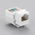 Miniatyrbillede 2 af 5: RJ45 Cat6 UTP Keystone hunstik stikadapter Internet N White onesize