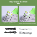 Pikkukuva 5 / 8: 1Pari Sneaker Shoe Naces Elastinen Ei Tie kengännauhat Stretching Lo A A