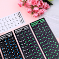 Miniatyrbillede 4 af 5: Russisk standard tastaturlayout mærkat bogstaver ved udskiftning Green A5