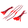 Pikkukuva 3 / 8: 20 kpl 2-nastainen liitin uros naaras jst pistokekaapeli 22 awg lanka fo Onesize
