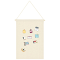 Miniatyrbild 5 av 8: Badge Förvaring Display Duk Hängande Flagga Brosch Board Badge Org Beige one size