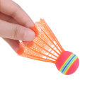 Miniatyrbillede 8 af 8: 12 STK Badminton EVA Regnbuekuglehoved Nylon Badmintonfjer Random Color 12Pcs