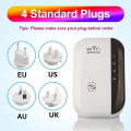 Miniatyrbild 5 av 5: Wireless-N Wifi Repeater AP Router Signal Booster Extender Ampl Black 300M Signal Receiving Adapter