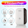 Miniatyrbillede 5 af 5: Wireless-N Wifi Repeater AP Router Signal Booster Extender Ampl Black 300M Signal Receiving Adapter