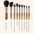 9 stk. bærbart sminkekostsett Mini Blush Kosmetisk øyenbryn øye 9PcsBrush