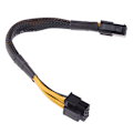 Miniatyrbillede 3 af 5: 1Pc 20CM 4Pin til 8Pin CPU Power Converter Kabelledning Adapter af Black one size