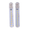 Miniatyrbilde 2 av 5: Mini LED bærbar 5V 8 LED USB-belysning Datamaskin Mobile Power L White