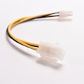 Pikkukuva 2 / 5: 8 tuuman 20 cm ATX 4-nastainen uros-naaras power Co White one size