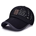 Pikkukuva 5 / 8: Kesä mesh baseball cap miehille Säädettävät hengittävät lippalakit miesten White onesize